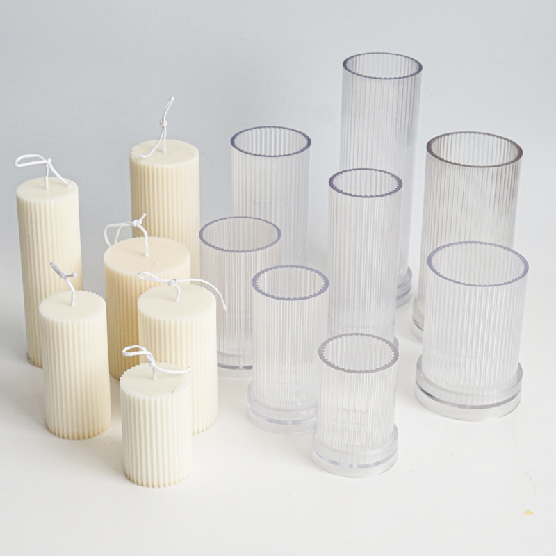 Candle Making Diy Kit - Nowy DIY prążkowany okrągły drobny ząb