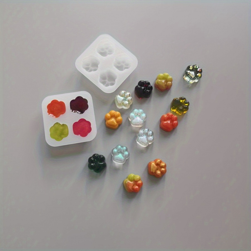 Candle Making Items - Zestaw silikonowych form z wzorem kociej