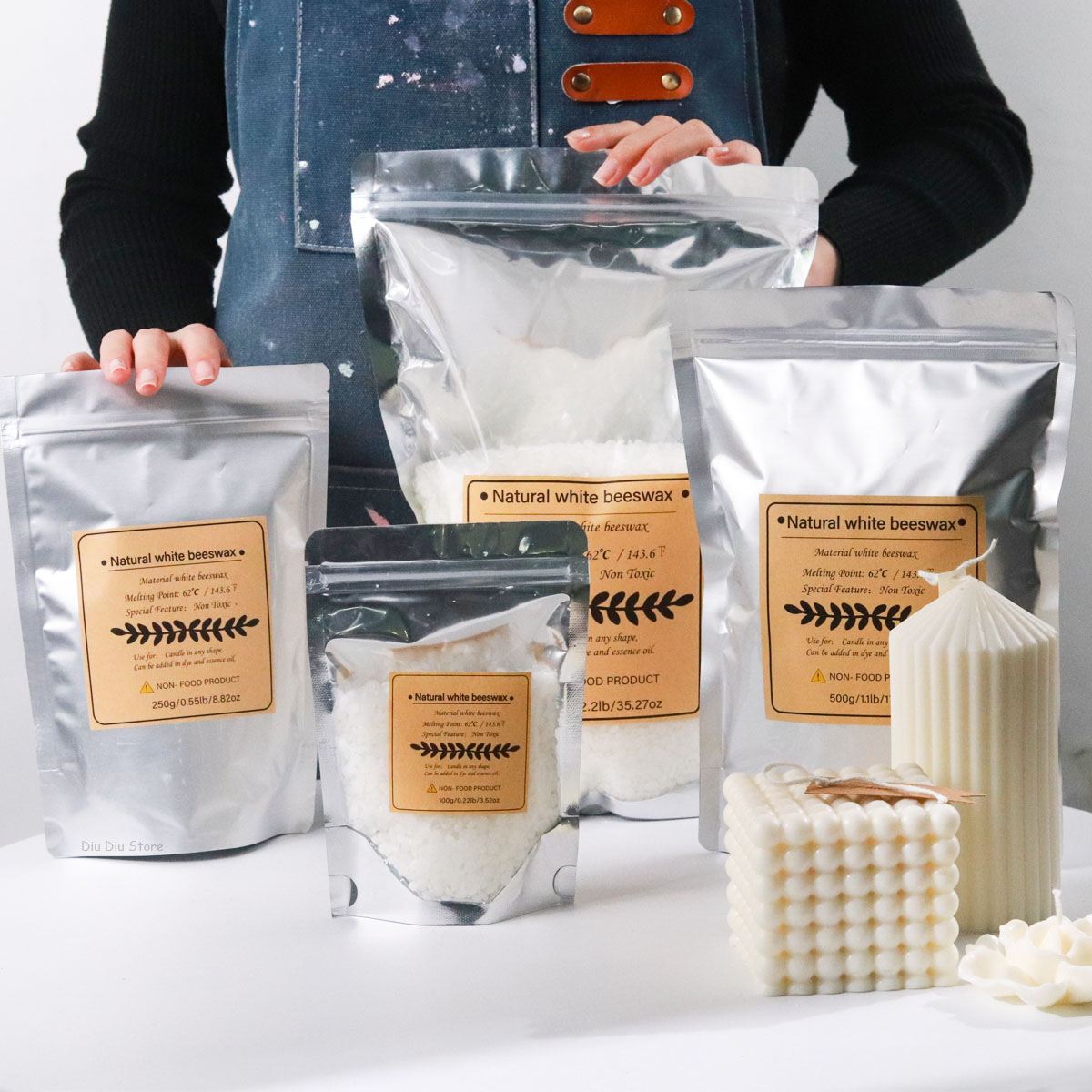 Biały wosk pszczeli czysty nat – Candle Making Kit Beeswax recenzja i cena