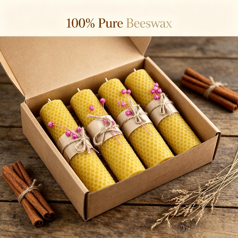 4 sztuki ręcznie robionych świ – Candle Making Kit Beeswax recenzja i cena