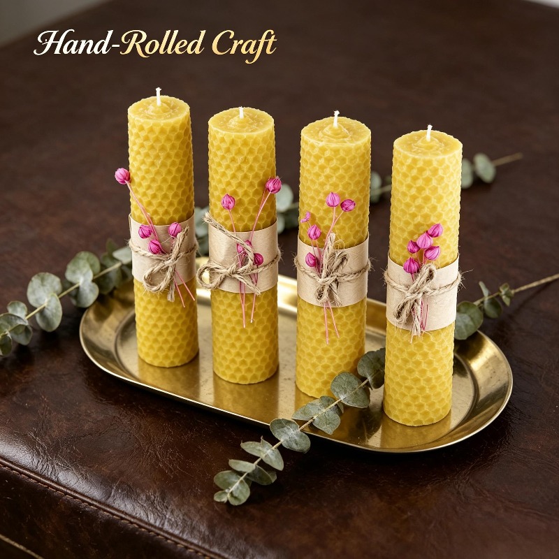 4 sztuki ręcznie robionych świ – Candle Making Kit Beeswax recenzja i cena