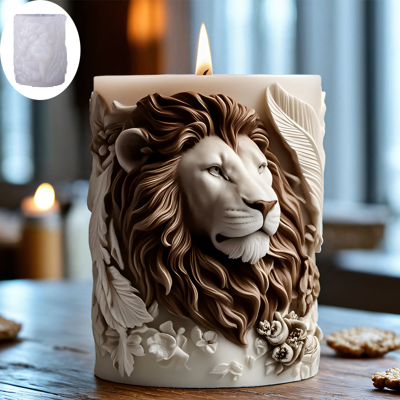 Forma do świec 3D - relief lwa – Candle Making Temperature recenzja i cena