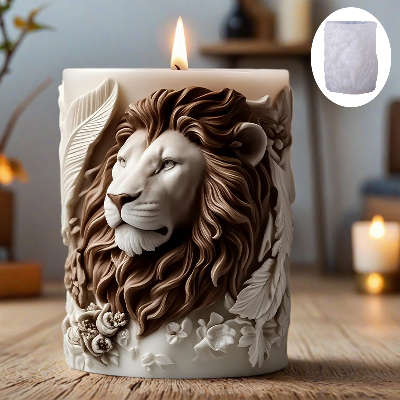 Forma do świec 3D - relief lwa – Candle Making Temperature recenzja i cena