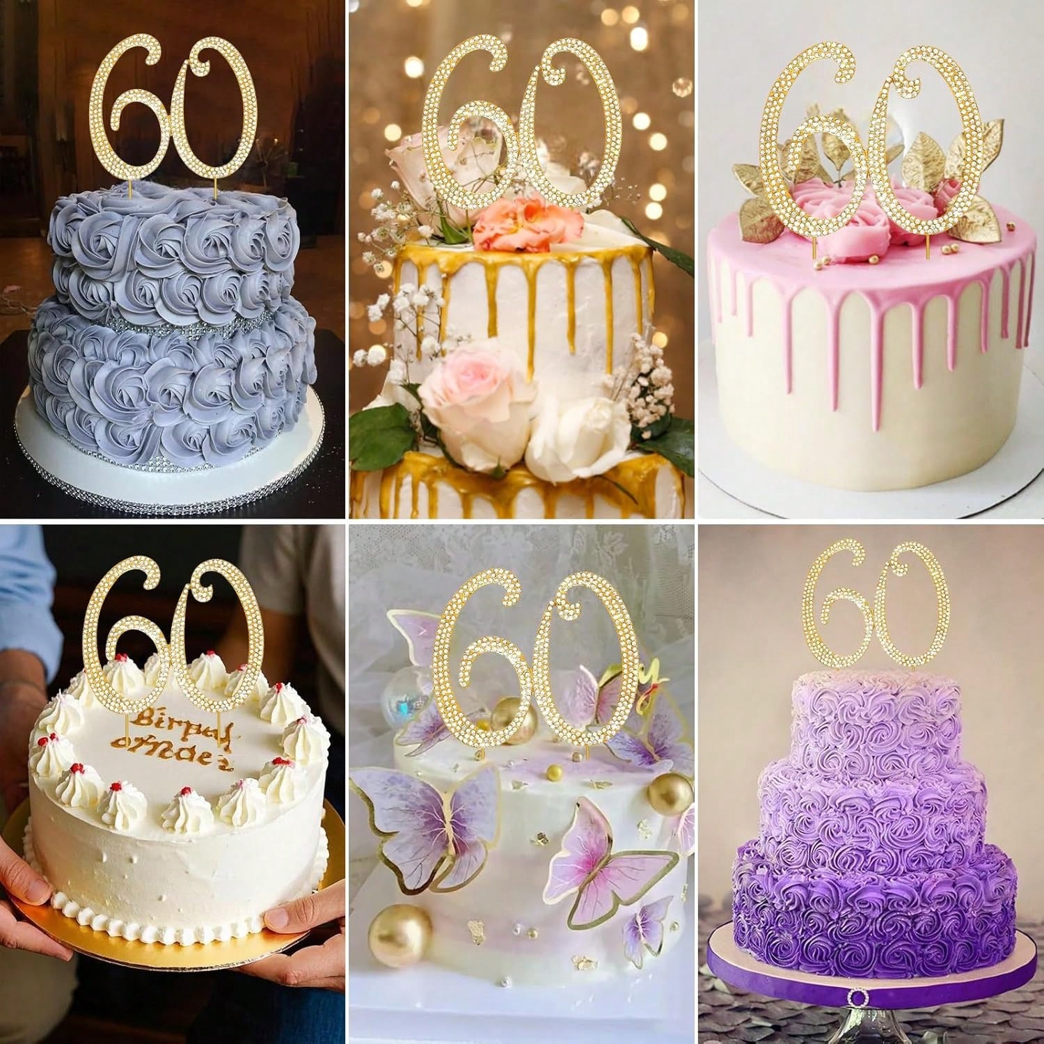 Duży złoty topper na tort z cy – Candle Making Items recenzja i cena