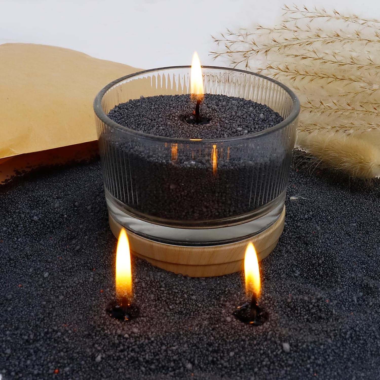 Czarny piasek do świec z knote – Candle Making Easy recenzja i cena
