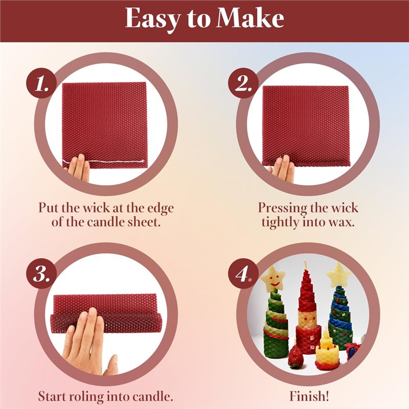 J1UL1N Zestaw do robienia świe – Candle Making Kit Beeswax recenzja i cena